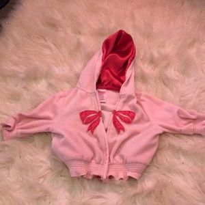 Gymboree pink fleece zip up